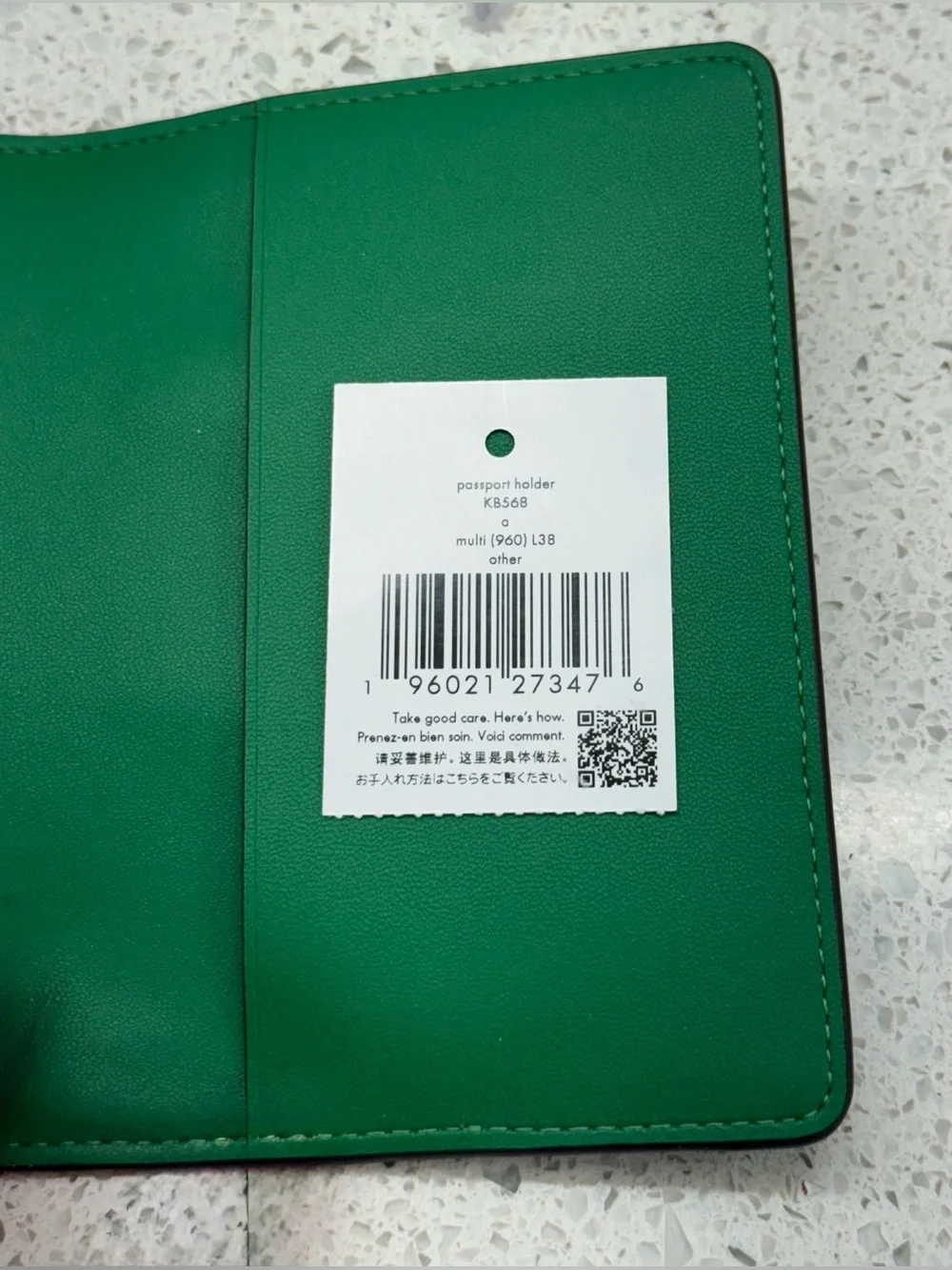Kate Spade New York Green Red Watermelon Passport Holder
